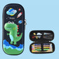 Uime EVA 3D Multi-compartment Pencil Case Stationery Box Children School Supplies(Adventure Dinosaur)