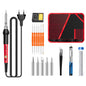 ANENG SL101 17pcs/set Rotary Thermostat Household Constant Temperature Soldering Iron Set 60W Internal Heat Welding Tool Kit(EU Plug)