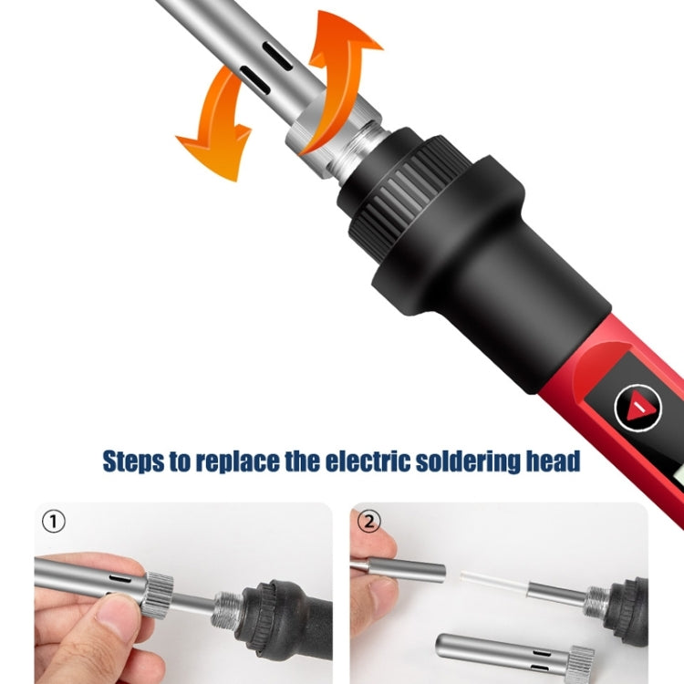 ANENG SL102 17pcs/set Digital Thermostat Household Constant Temperature Soldering Iron Set 60W Internal Heat Welding Tool Kit(US Plug)
