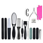 DT17-1 17 In 1 Pedicure Kit Foot File And Grinder Exfoliating Manicure And Pedicure Tools(Black)