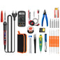 ANENG SL103 25pcs/set Intelligent Digital Display Temperature Adjustment Household Constant Temperature Soldering Iron Set 60W Internal Heat Welding Tool Kit(EU Plug)