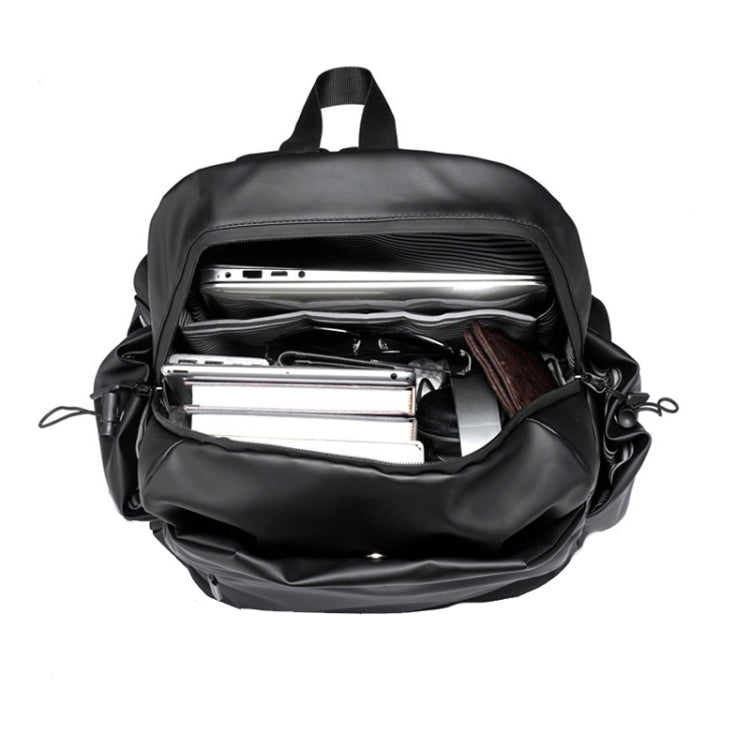 WEIXIER 9555 Students Double Backpack Business Computer Bag(Black)