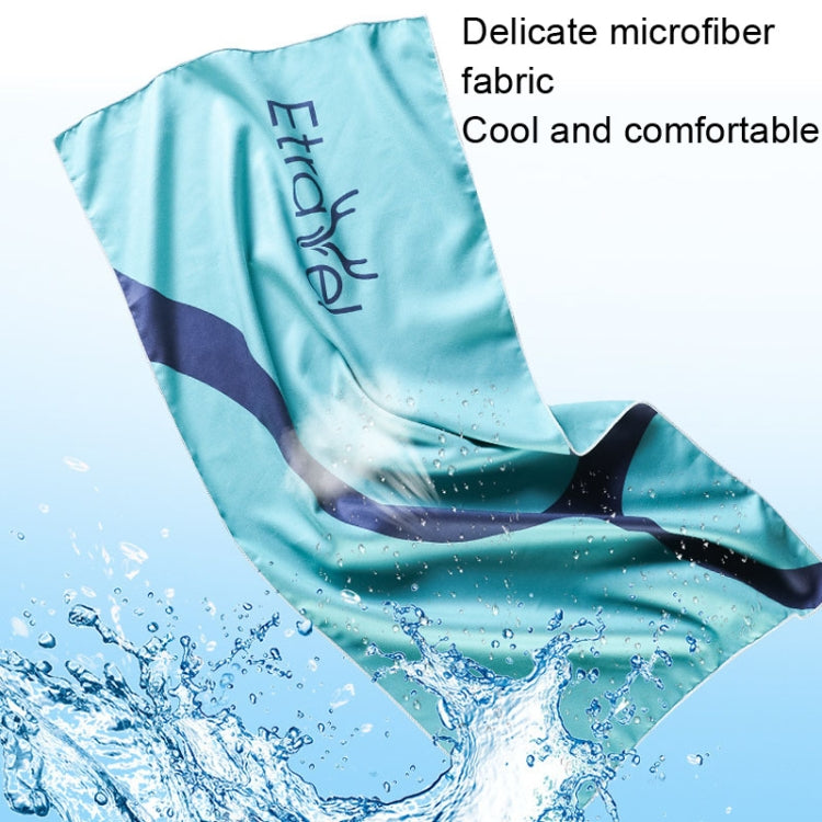 Etravel Sports Serviette de bain polaire double face à séchage rapide, Couleur : Petit rouge + Serviette