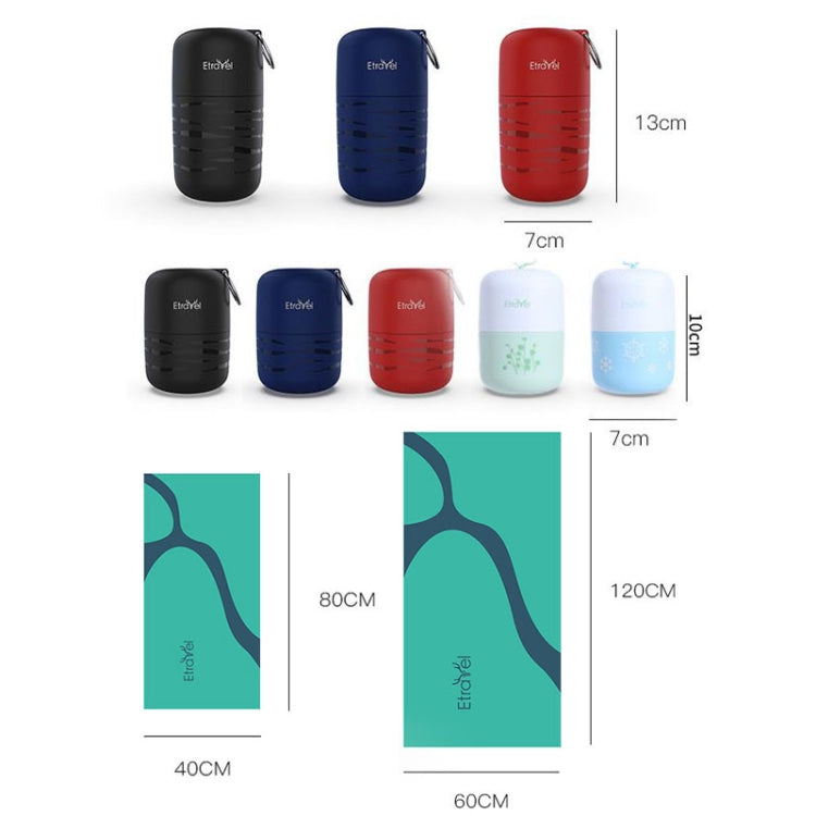 Etravel Sports Quick-drying Towel Double-sided Fleece Bath Towel, Color: Large Red+Bath Towel