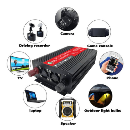 Onduleur Gurxun HZ1500-10000 à onde sinusoïdale pure 10000W, spécification : 12V à 220V