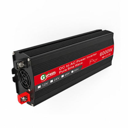 Gurxun 6000W High Power Sine Wave Inverter With Single Digital Display, Specification: 12V-220V