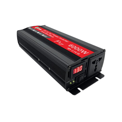 Onduleur sinusoïdal haute puissance Gurxun 6000W avec affichage numérique unique, spécification : 24V-220V