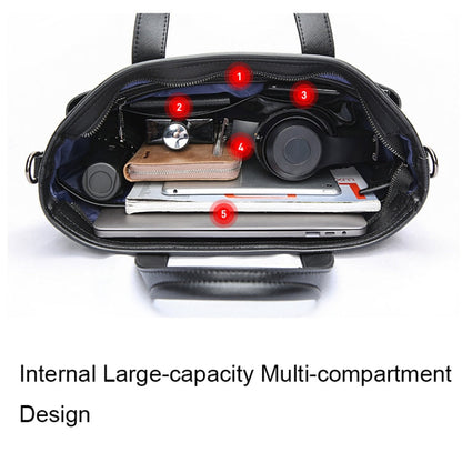 Bopai 11-70511 Large Capacity Waterproof Laptop Business Handbag(Black)