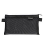 Il choisit la trousse à stylos portable D033 en maille transparente, style : carré (noir)