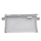 Hechooses D033 Transparent Mesh Exam Portable Pen Bag, Style: Square (Gray)
