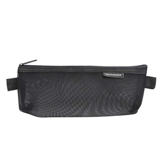 Il choisit D033 Trousse à stylos portable en maille transparente, style : Triangle (noir)