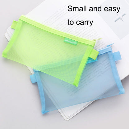 Hechooses D033 Transparent Mesh Exam Portable Pen Bag, Style: Triangle (Gray)