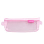 Hechooses D033 Transparent Mesh Exam Portable Pen Bag, Style: Triangle (Pink)