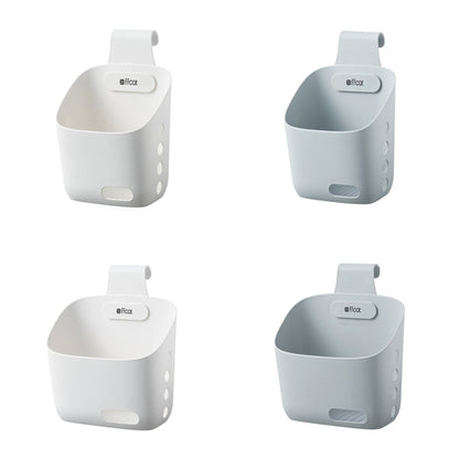 Ffcat Kitchen Sundries Storage Hanging Basket Bathroom Storage Basket, Color: 55209 White