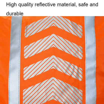 AYKRM AS6-007 Housse de protection imperméable et réfléchissante pour sac à dos de vélo (rouge fluorescent)