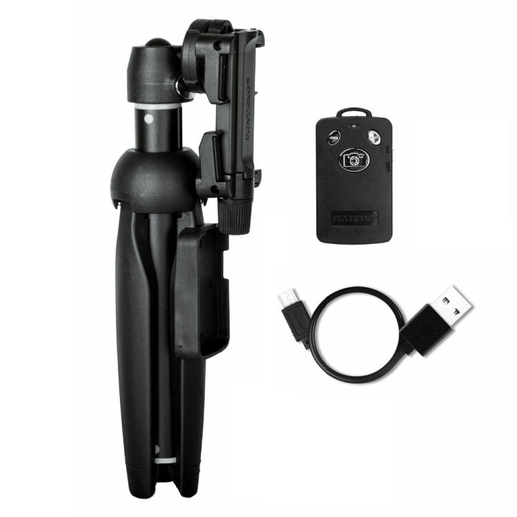 YUNTENG 9928N Mobile Phone Selfie Rod Tripod With Bluetooth Remote Control(23-120cm Black)