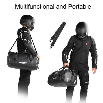 Rhinowalk MT20450 45L Large Capacity Portable Waterproof Motorcycle Tail Bag(Black)