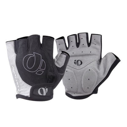 Gants antichoc demi-doigts YIZIMI, gants de cyclisme en silicone à doigts courts, taille : S (noir gris)