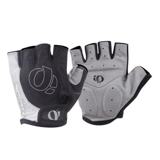 Gants antichoc demi-doigts YIZIMI, gants de cyclisme en silicone à doigts courts, taille : S (noir gris)