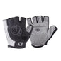 Gants antichoc demi-doigts YIZIMI, gants de cyclisme en silicone à doigts courts, taille : S (noir gris)