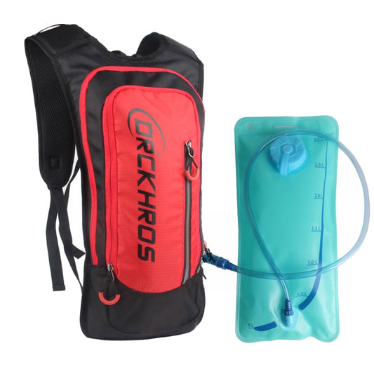 Sac à dos de sport de cyclisme en plein air DRCKHROS DH116, Couleur : Rouge + sac d'eau
