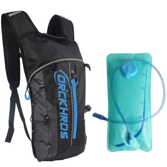 DRCKHROS DH115 Sac à dos d'hydratation pour course à pied et cyclisme, couleur : noir bleu + poche à eau