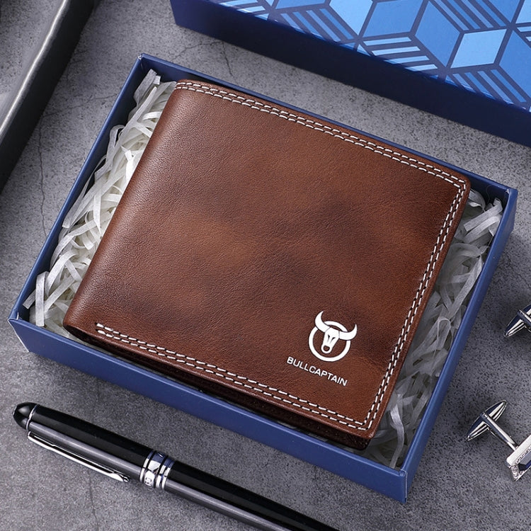 BULL CAPTAIN 032 Portefeuille en cuir vintage Porte-monnaie et cartes (café)