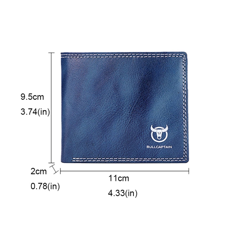 BULL CAPTAIN 032 Portefeuille en cuir vintage Porte-monnaie et cartes (café)