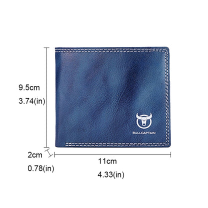 BULL CAPTAIN 032 Portefeuille en cuir vintage Porte-monnaie et cartes (café)