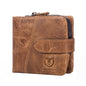 BULL CAPTAIN 01 Multifunctional Detachable Vintage Leather Buckle Horizontal Wallet(Brown)