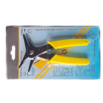 RUICHI 2 In 1 Multi-Function Clamp Spring Retainer Pliers(Yellow)