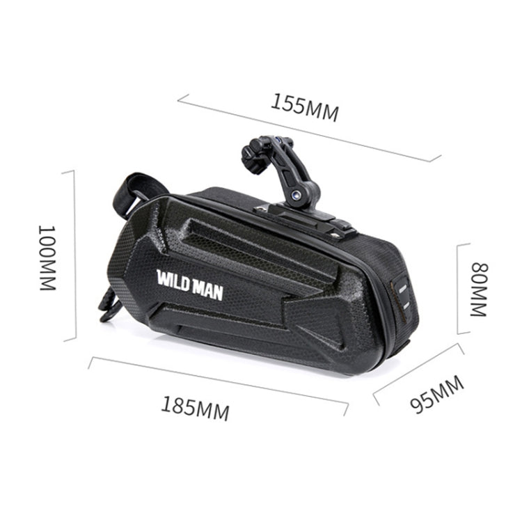 Sac de selle WILD MAN XT7 1.2L pour VTT, en EVA rigide, étanche et résistant à l'usure (motif soleil)