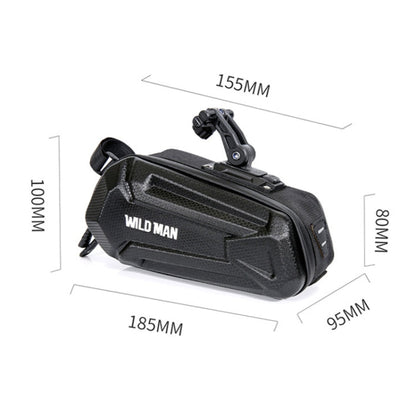 Sac de selle WILD MAN XT7 1.2L pour VTT, en EVA rigide, étanche et résistant à l'usure (motif soleil)
