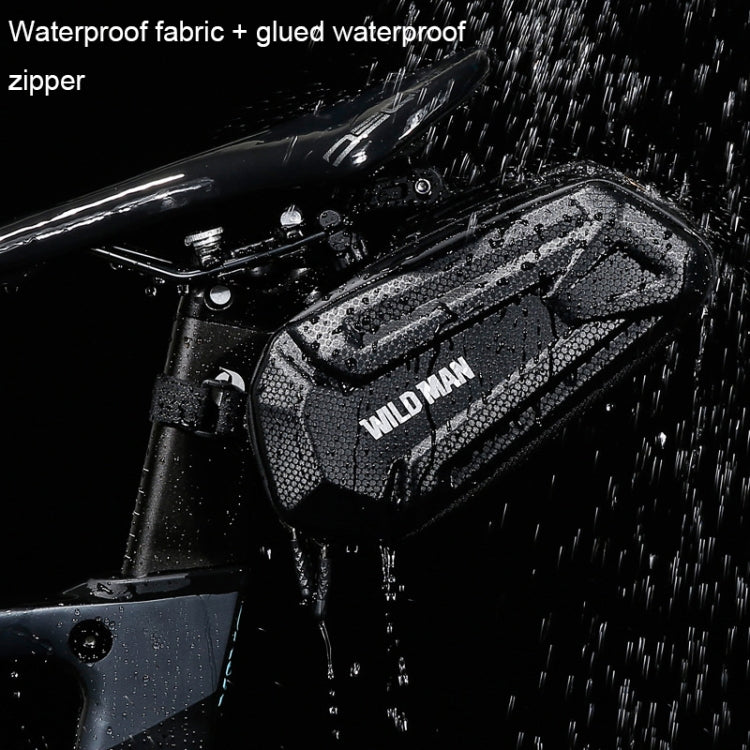 Sac de selle WILD MAN XT7 1.2L pour VTT, en EVA rigide, étanche et résistant à l'usure (motif soleil)
