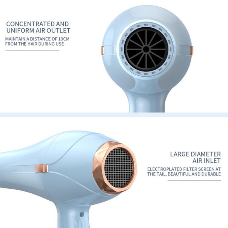 SENBAILU Household Blue Light Hot Cold Wind High Power Hair Dryer, Size: JP Plug(Black)