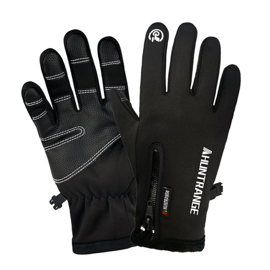 HUNTRANGE A022 Gants Chauffants Étanche pour Écran Tactile, Taille: L (Noir)