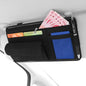 DE RAN FU Car Shade Glasses Box Storage Bag Car Flip Fur Glue Box Zipper Card Bag(Black)