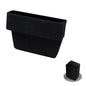 DE RAN FU Boîte de rangement pour siège de voiture Porte-gobelet Fourrure Citrine Boîte de rangement pour téléphone (Noir)