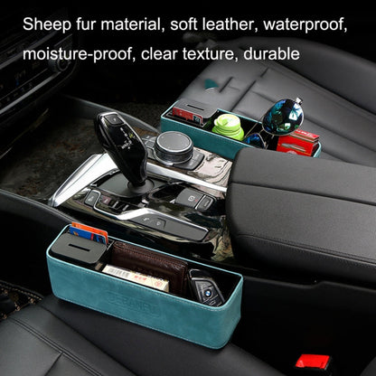 DE RAN FU Boîte de rangement pour siège de voiture Porte-gobelet Fourrure Citrine Boîte de rangement pour téléphone (Noir)