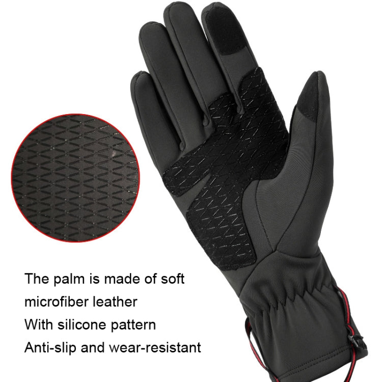 HUNTRANGE A037 Plus Gants d'équitation de sport en velours coupe-vent imperméables à écran tactile, Taille : M(Bleu marine)