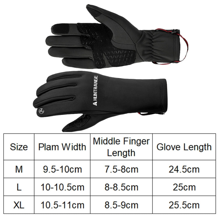 Gants d'équitation HUNTRANGE A037 Plus en velours, coupe-vent, imperméables et tactiles, Taille : XL (Bleu marine)