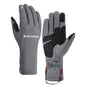 Gants d'équitation HUNTRANGE A037 Plus en velours, coupe-vent, imperméables et tactiles, taille L (gris)