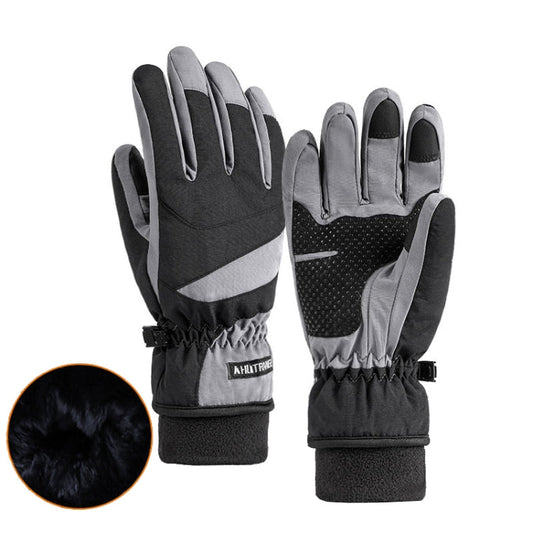 HLINTRANGE 061 Gants chauds de ski, d'équitation et de sport imperméables à écran tactile, Taille : L (souple)