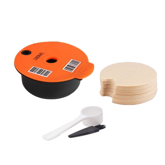ICafilas YB01 Reusable Coffee Filter, Color: Orange+50 Filter Paper(180ml)