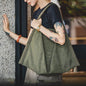 Maden YS2202809 Sac à main de loisirs en nylon grande capacité étanche (vert armée)