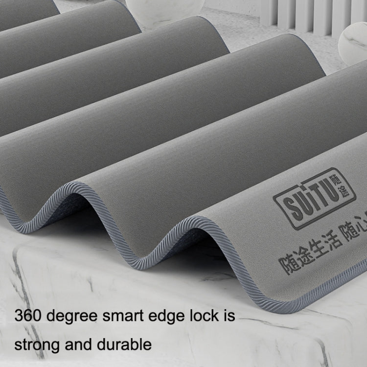 SUITU ST-9000 2pcs Double Suede Car Cleaning Towel Dry Washing Cloth, Size: 40x40cm