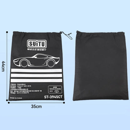 SUITU R-3945 Car Winter Front Glass Snow Shield Defrost Sunshade Thickened Car Clothing, Style: 5 Magnets With Earmuffs