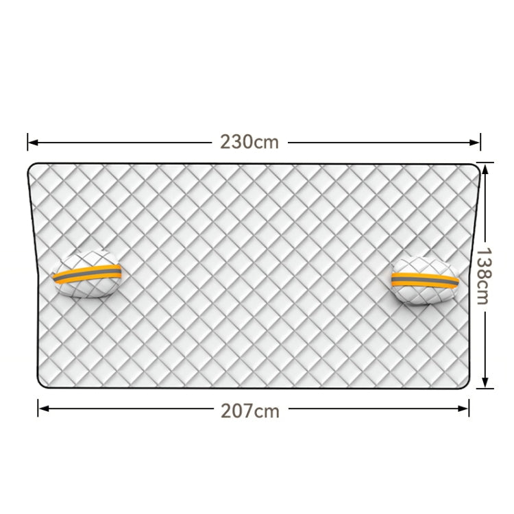 SUITU R-3945 Pare-Brise Avant de Voiture Hiver Bouclier Neige Dégivrage Pare-Soleil Tissu de Voiture Épaissi, Style : Trois Couches Épaissies Non-magnétiques