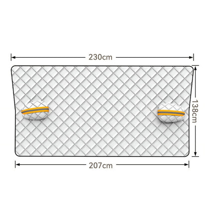 SUITU R-3945 Pare-Brise Avant de Voiture Hiver Bouclier Neige Dégivrage Pare-Soleil Tissu de Voiture Épaissi, Style : Trois Couches Épaissies Non-magnétiques