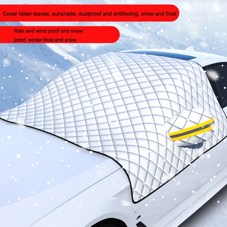 SUITU R-3945 Pare-Brise Avant de Voiture Hiver Bouclier Neige Dégivrage Pare-Soleil Tissu de Voiture Épaissi, Style : Trois Couches Épaissies Non-magnétiques